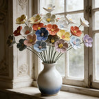 Ceramic Five-Petal Flower Decor