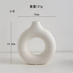 White Decorative Vase Set (Set of 2)