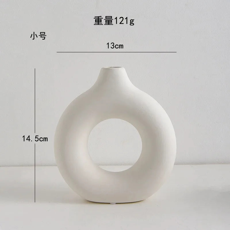White Decorative Vase Set (Set of 2)