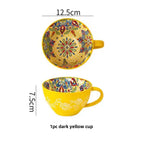 Bohemian Hand-Painted Ceramic Mug