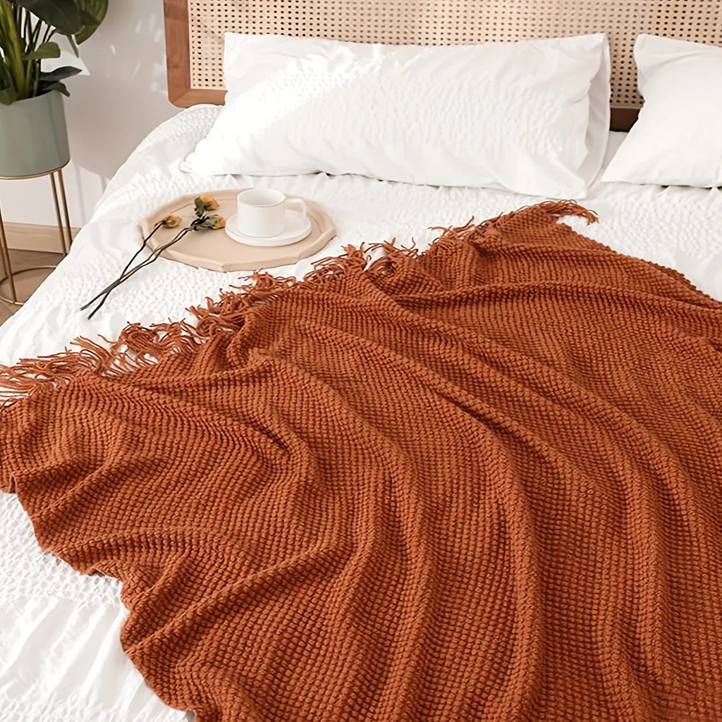 Morandi Tassel Blanket