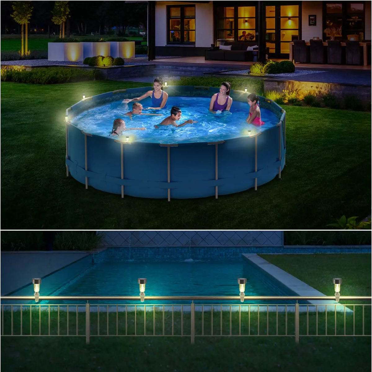 Solar Pool Fence Lights