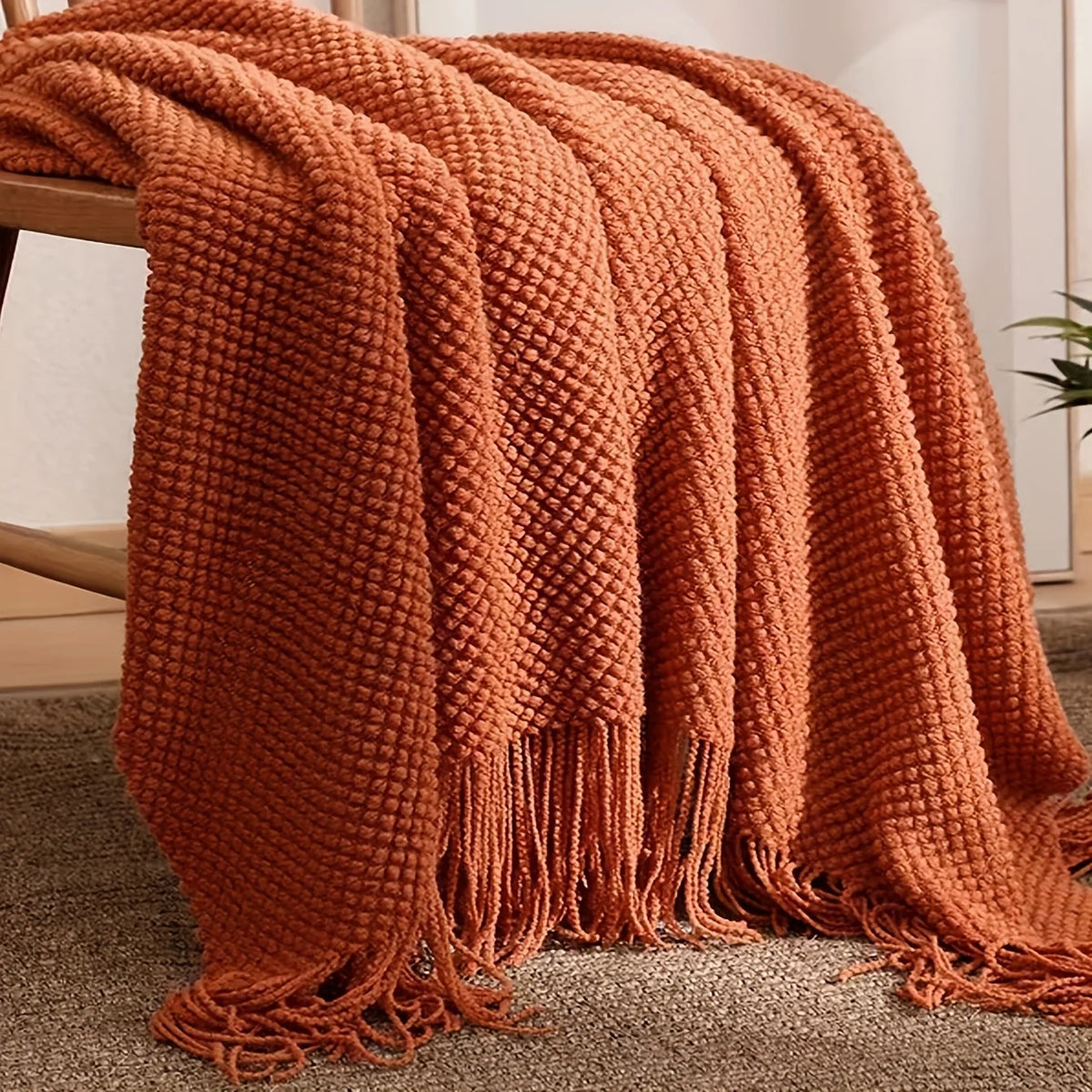 Morandi Tassel Blanket