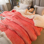 Double-Sided Winter Throw Blanket