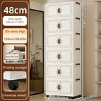 Foldable Rolling Storage Cabinet