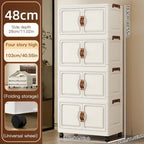 Foldable Rolling Storage Cabinet