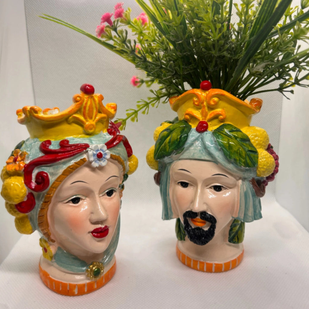 Ornate Sculptural Resin Vase