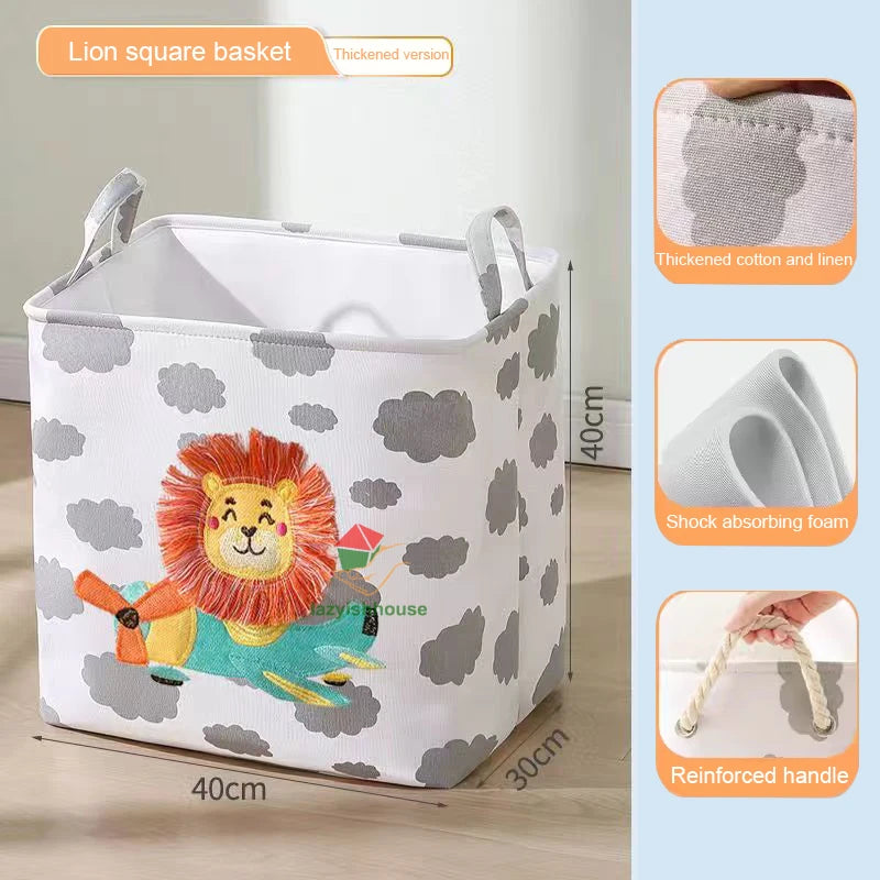 Linen Storage Basket with Handles