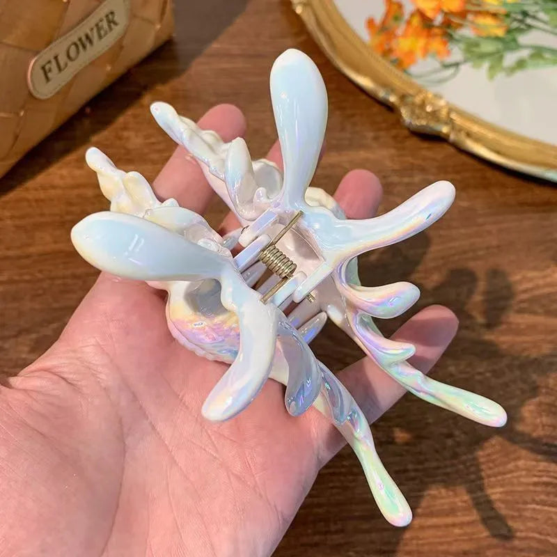 Pearl Shell Hair Claw Clip