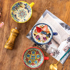 Bohemian Hand-Painted Ceramic Mug