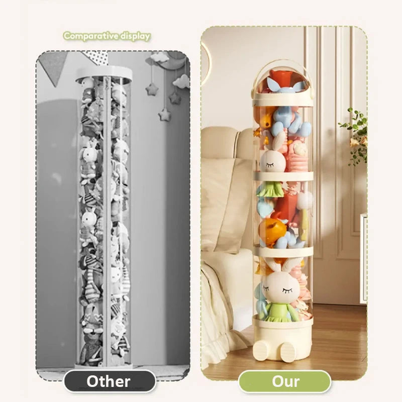 Transparent Plush Toy Storage Tube