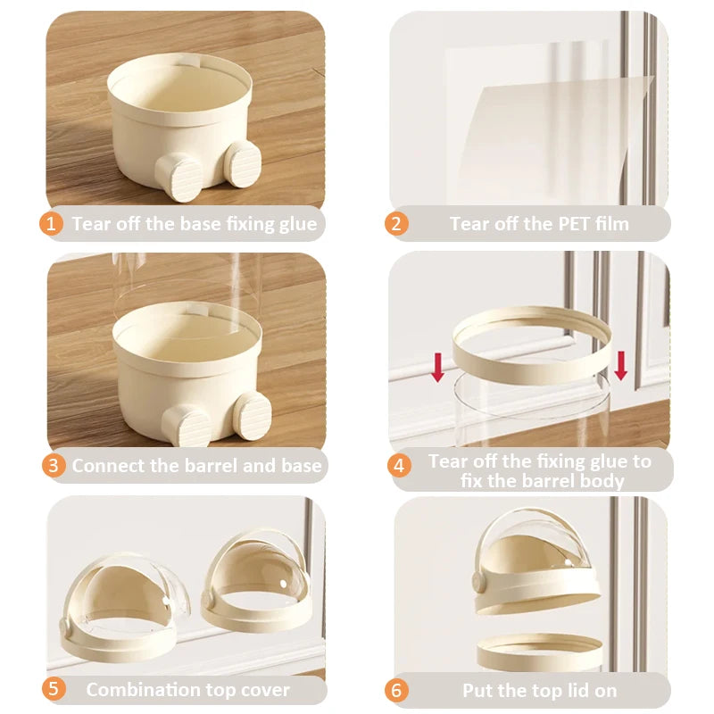 Transparent Plush Toy Storage Tube