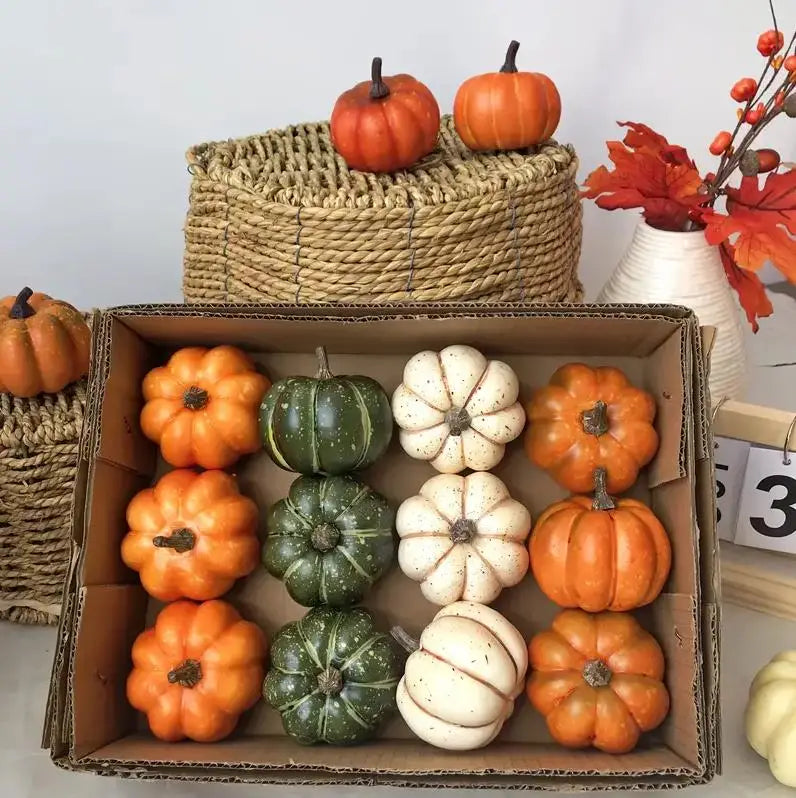 Artificial Harvest Pumpkin Decor