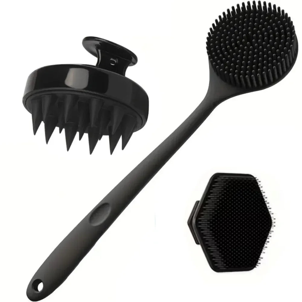 Long Handle Shower Brush Set