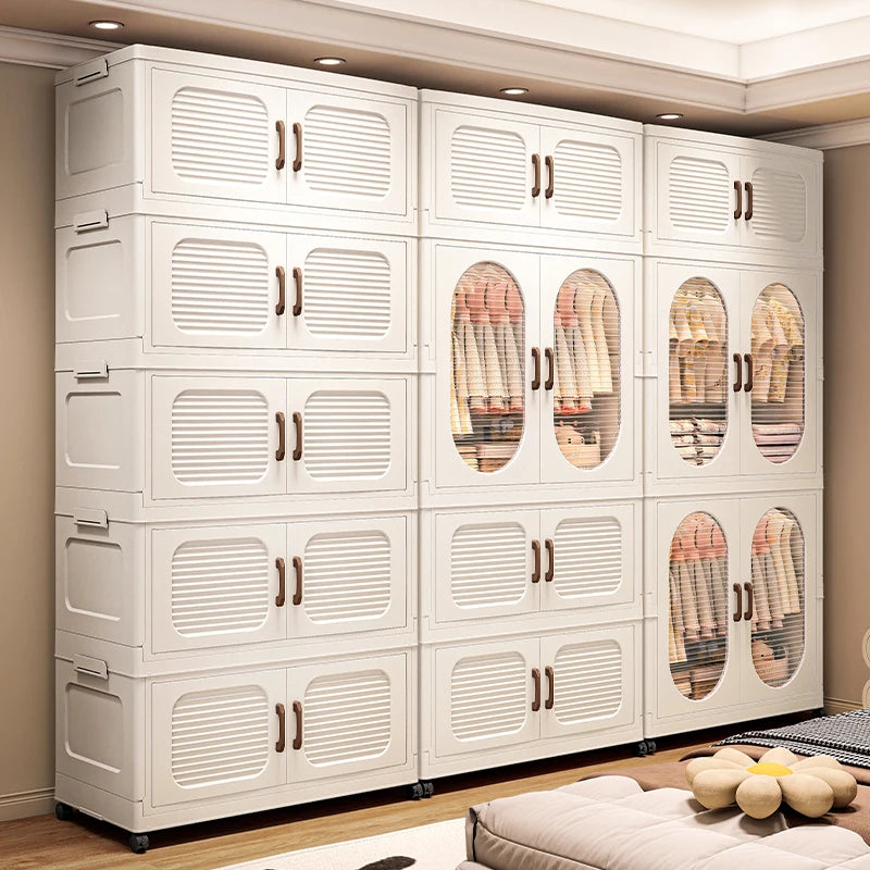 Foldable Double Door Wardrobe