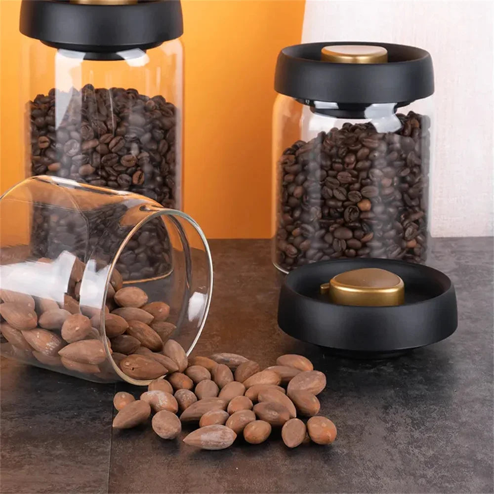 Vacuum Sealed Coffee Storage Jar