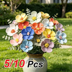 Ceramic Five-Petal Flower Decor