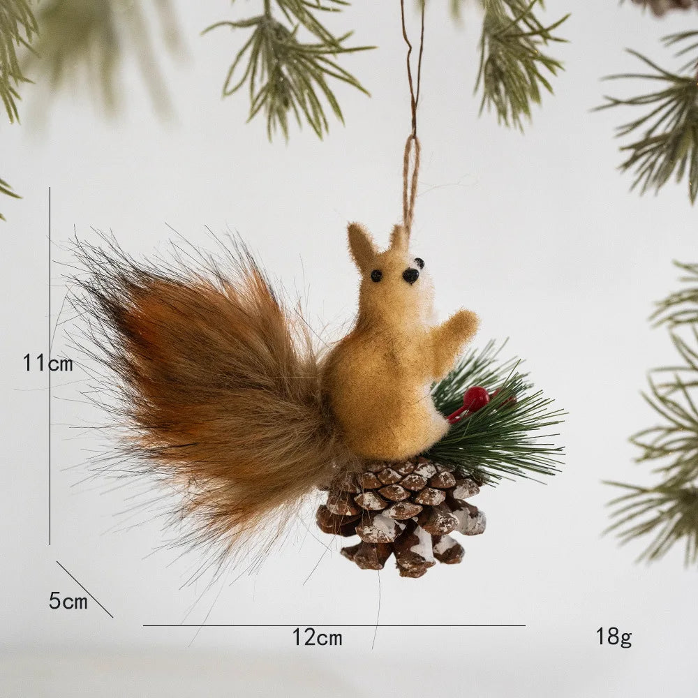 Christmas Squirrel Tree Ornament