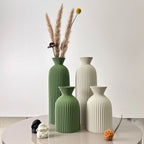 Wavy Pattern Decorative Vase Set