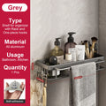 No-Drill Aluminium Shower Shelf
