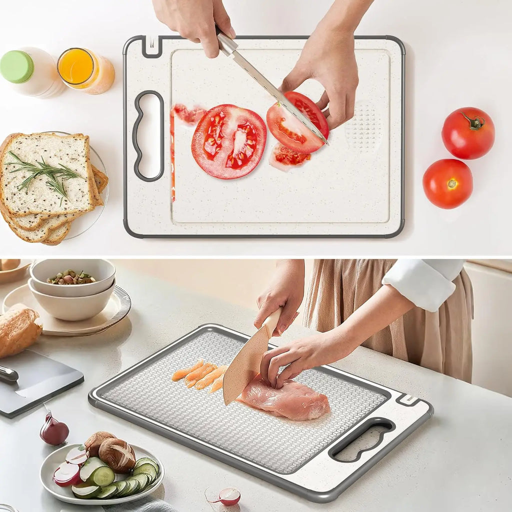 Double-Sided Steel Cutting Board