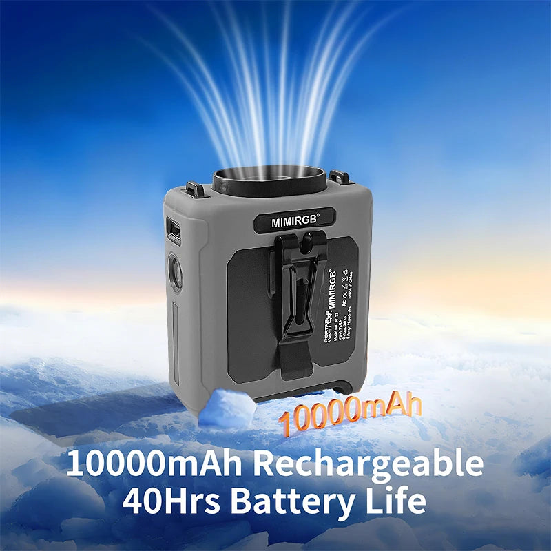 10000mAh Wearable Cooling Fan