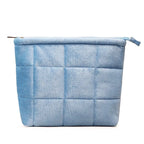Velvet Quilted Makeup Bag