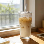 600ml Stripe Glass Tumbler