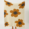 Khaki Daisy Cozy Blanket