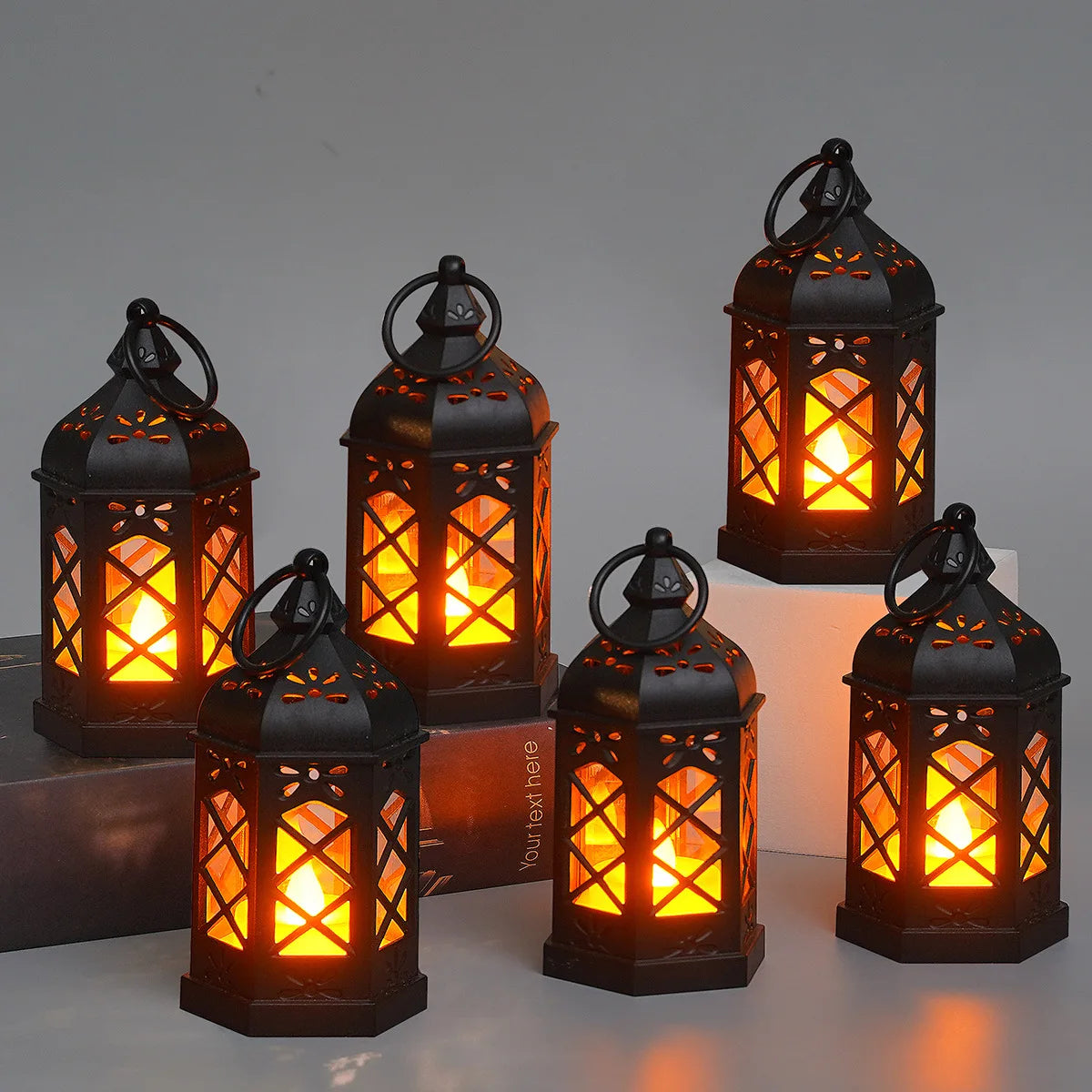Retro Hexagonal LED Lamp