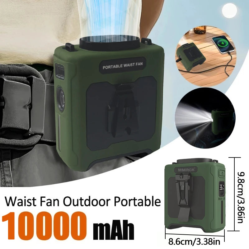 10000mAh Wearable Cooling Fan