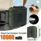 10000mAh Wearable Cooling Fan