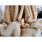 European Faux Fur Throw Blanket