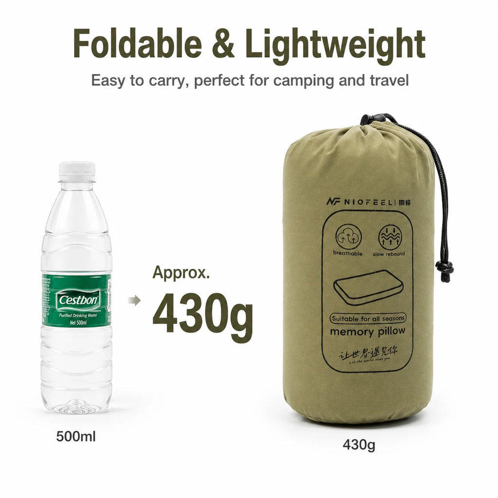 Memory Foam Travel Pillow