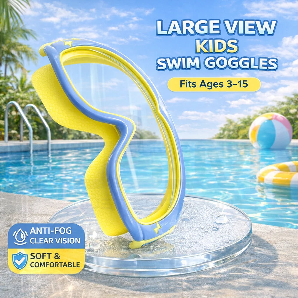 Kids Wide View Swim Goggles