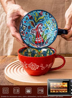 Bohemian Hand-Painted Ceramic Mug