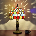 European Stained Glass Table Lamp