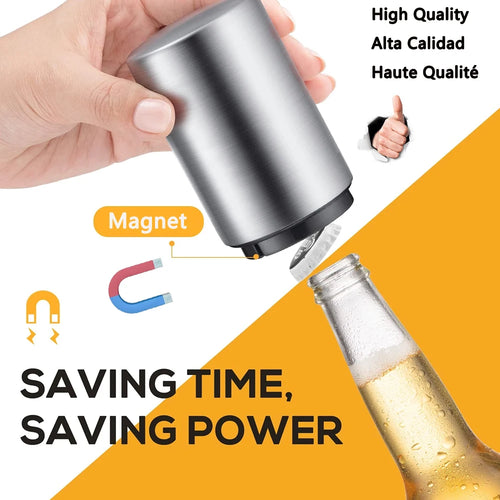 # Magnetic Push-Down Bottle Opener