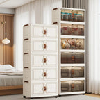 Foldable Rolling Storage Cabinet