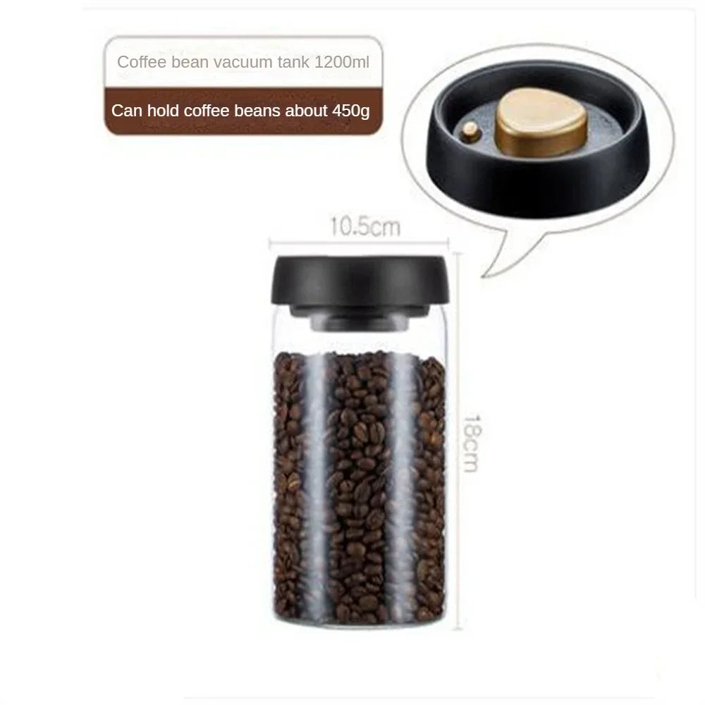 Vacuum Sealed Coffee Storage Jar