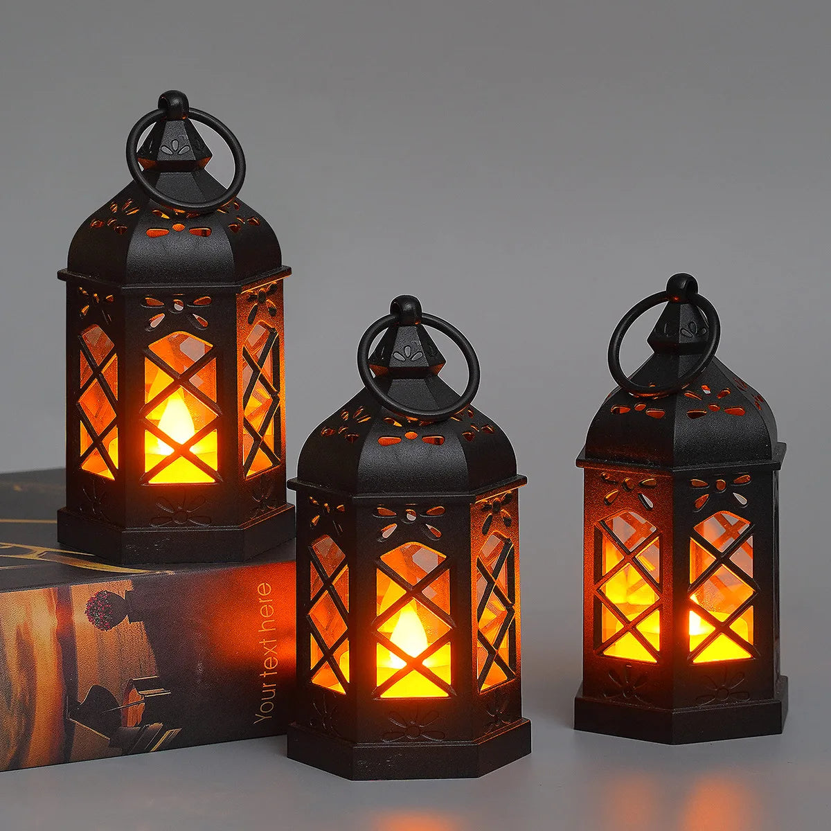 Retro Hexagonal LED Lamp