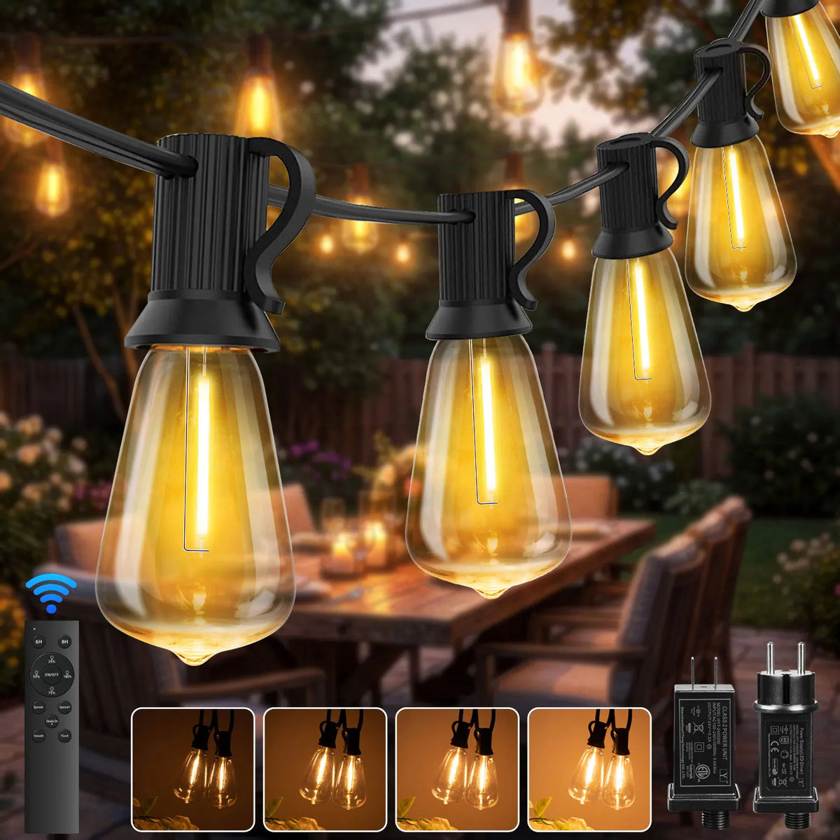 Vintage Outdoor String Lights