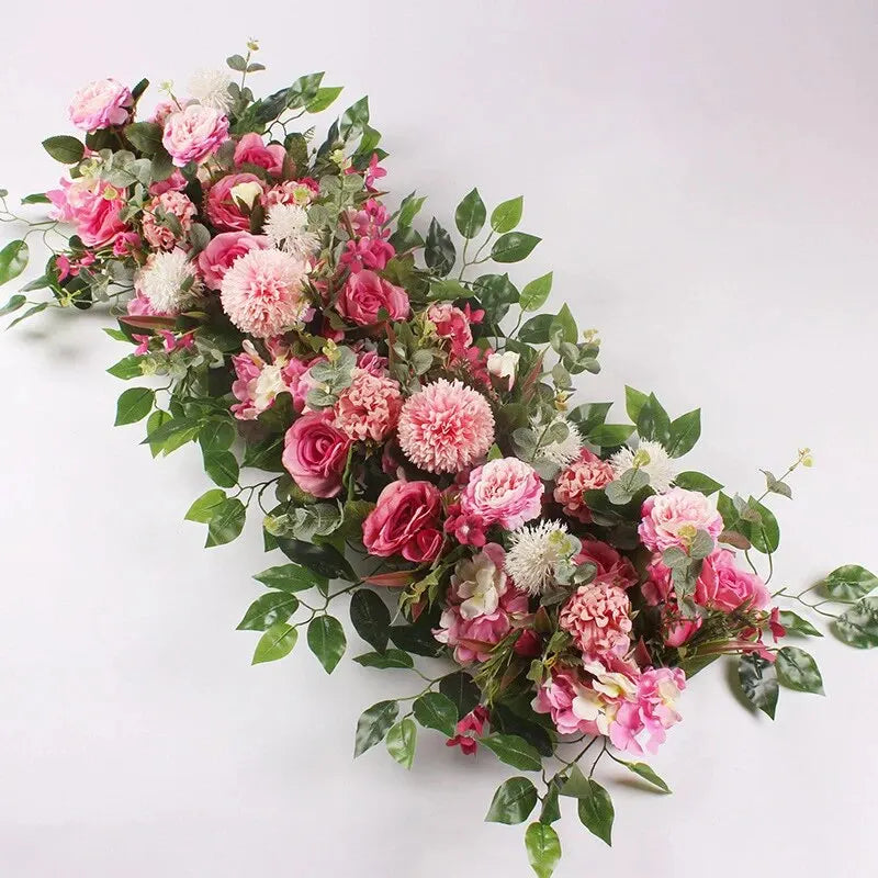 Luxury White Rose Floral Garland